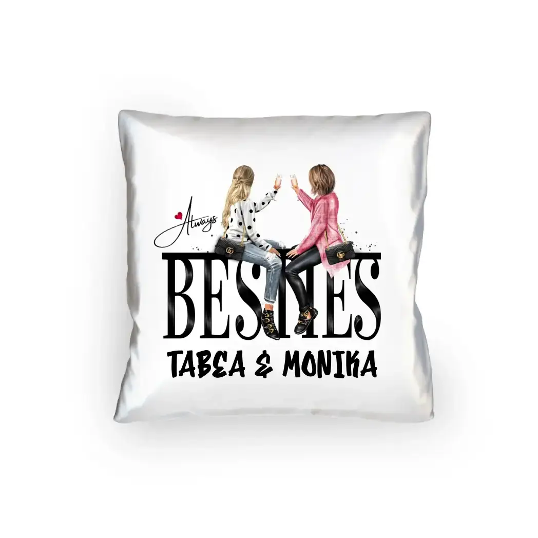 Girls on Text Besties • Kissen 40x40 cm • Exklusivdesign • personalisiert