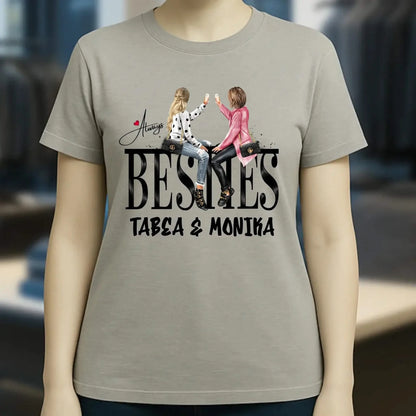 Girls on Text Besties • Ladies Premium T-Shirt XS-2XL aus Bio-Baumwolle für Damen • Exklusivdesign • personalisiert