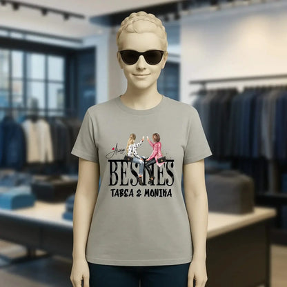 Girls on Text Besties • Ladies Premium T-Shirt XS-2XL aus Bio-Baumwolle für Damen • Exklusivdesign • personalisiert