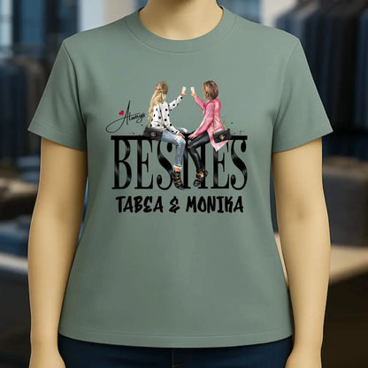Girls on Text Besties • Ladies Premium T-Shirt XS-2XL aus Bio-Baumwolle für Damen • Exklusivdesign • personalisiert