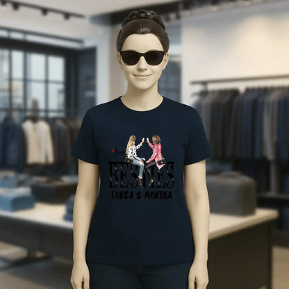 Girls on Text Besties • Ladies Premium T-Shirt XS-2XL aus Bio-Baumwolle für Damen • Exklusivdesign • personalisiert