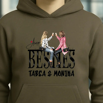 Girls on Text Besties • Unisex Premium Hoodie XS-5XL aus Bio-Baumwolle für Damen & Herren • Exklusivdesign • personalisiert