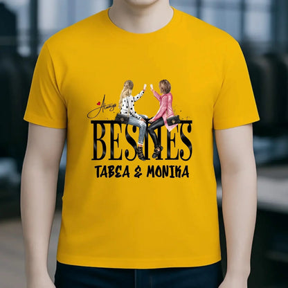 Girls on Text Besties • Unisex Premium T-Shirt XS-5XL aus Bio-Baumwolle für Damen & Herren • Exklusivdesign • personalisiert