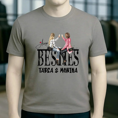Girls on Text Besties • Unisex Premium T-Shirt XS-5XL aus Bio-Baumwolle für Damen & Herren • Exklusivdesign • personalisiert