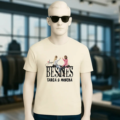 Girls on Text Besties • Unisex Premium T-Shirt XS-5XL aus Bio-Baumwolle für Damen & Herren • Exklusivdesign • personalisiert