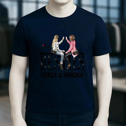 Girls on Text Besties • Unisex Premium T-Shirt XS-5XL aus Bio-Baumwolle für Damen & Herren • Exklusivdesign • personalisiert