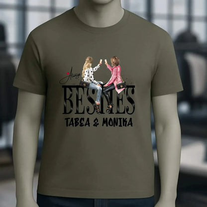Girls on Text Besties • Unisex Premium T-Shirt XS-5XL aus Bio-Baumwolle für Damen & Herren • Exklusivdesign • personalisiert