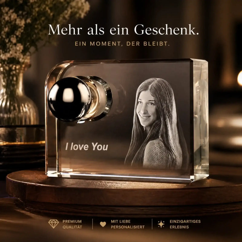3D Glas-Leuchte