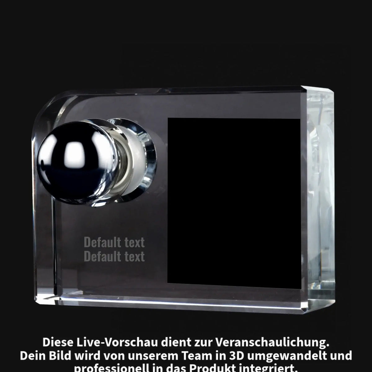 Glas-Leuchte 3D Foto Lasergravur-1