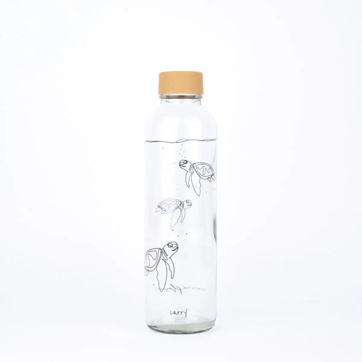 GO WITH THE FLOW 0,7 l Glasflasche