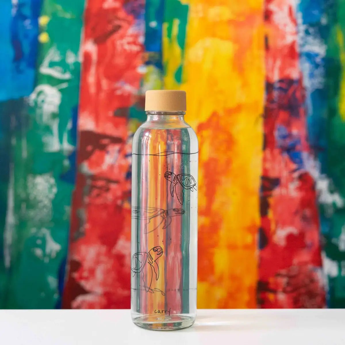 GO WITH THE FLOW 0,7 l Glasflasche