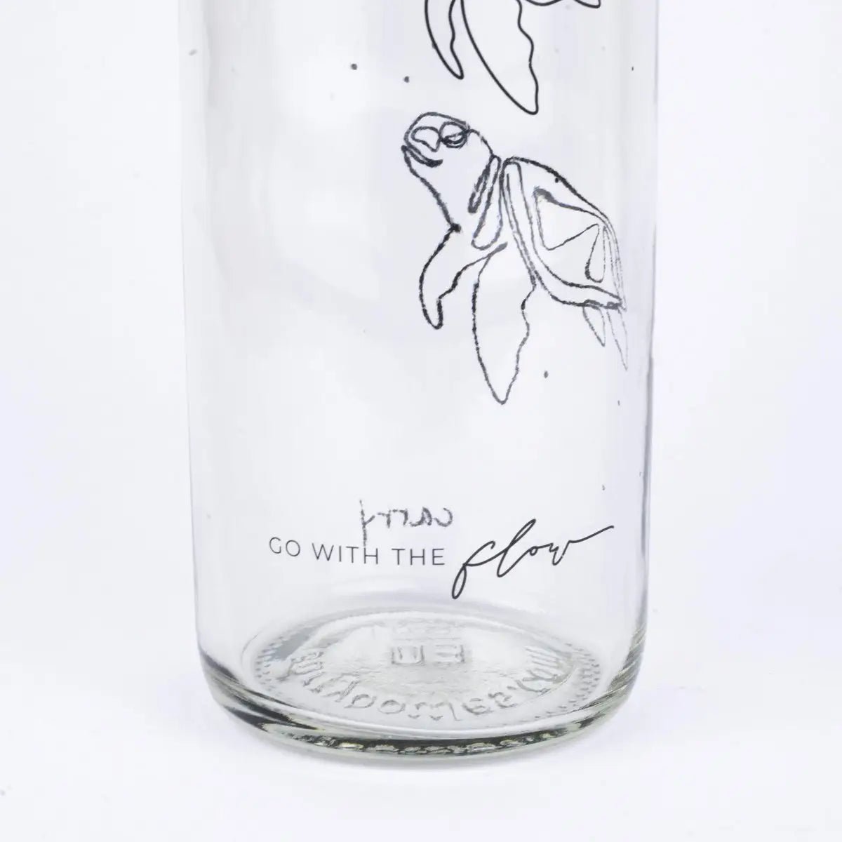 GO WITH THE FLOW 0,7 l Glasflasche