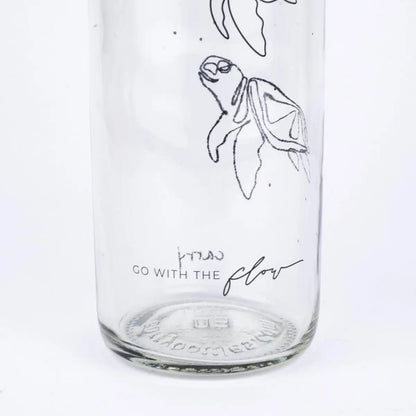 GO WITH THE FLOW 0,7 l Glasflasche