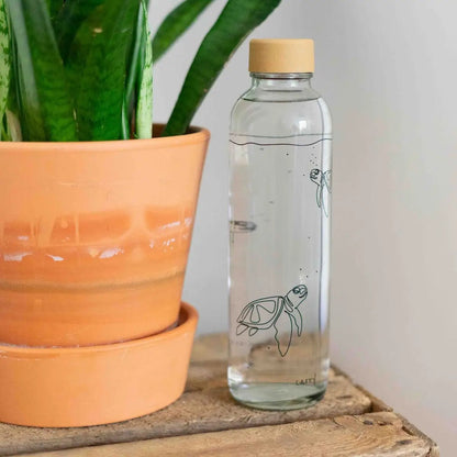 GO WITH THE FLOW 0,7 l Glasflasche