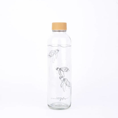 GO WITH THE FLOW 0,7 l Glasflasche