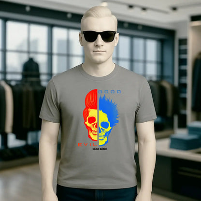"GOOD´N´EVIL"-RED-BLUE - Organic Basic Shirt