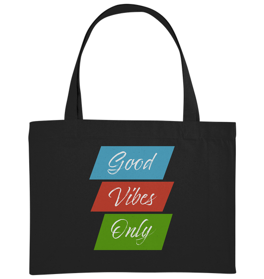 Good Vibes Only - Organic Shopping-Bag - HalloGeschenk.de #geschenkideen# #personalisiert# #geschenk#