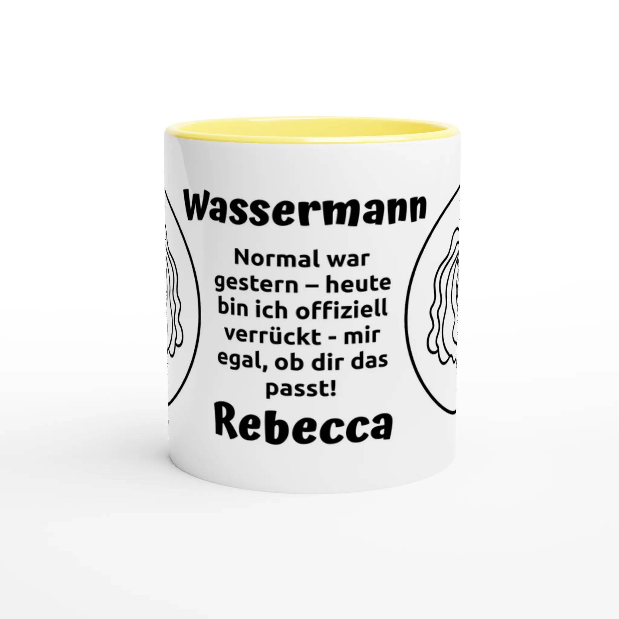 Mit 3D-Vorschau: 12 Sternzeichen mit Name + personalisierten Sprüchen • zweifarbige Tasse