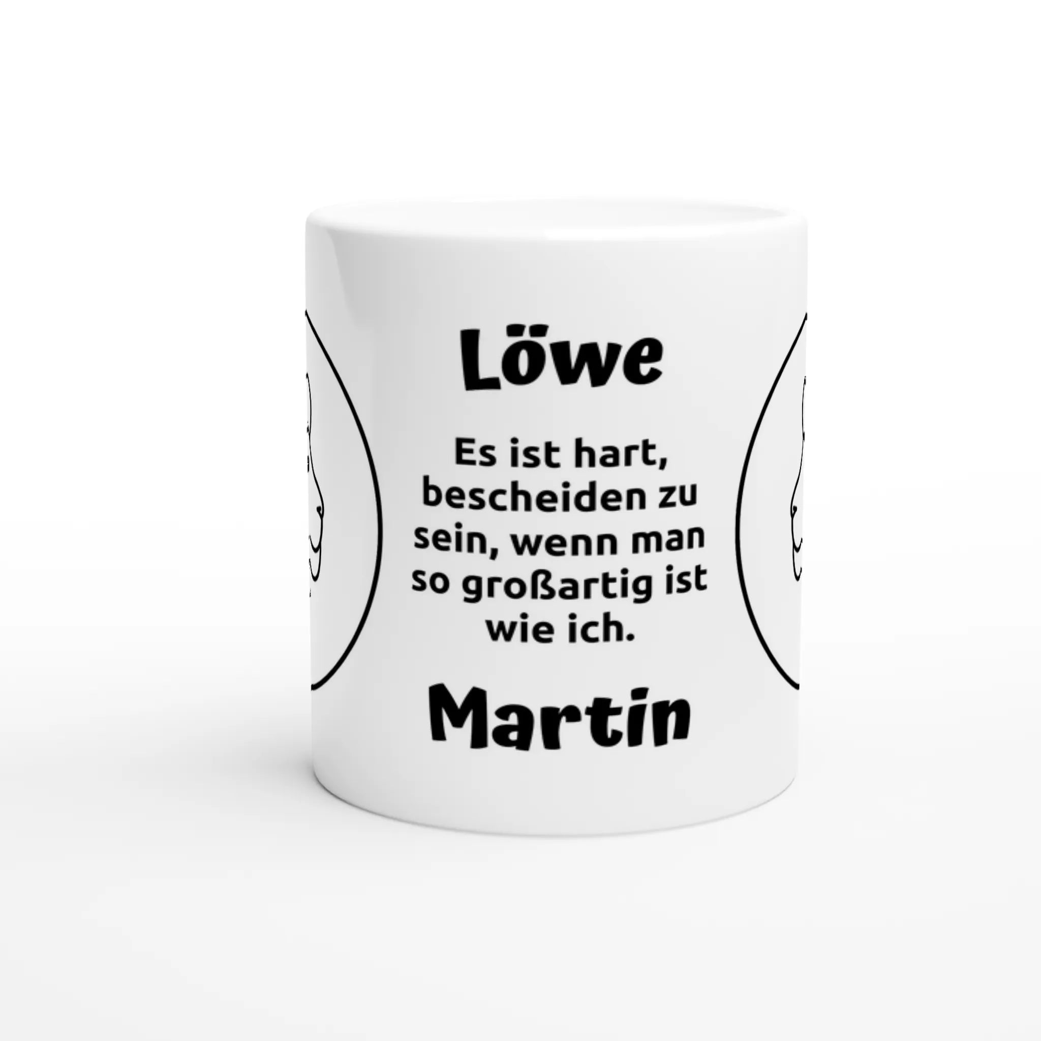 Mit 3D-Vorschau: 12 Sternzeichen mit Name + personalisierten Sprüchen • zweifarbige Tasse