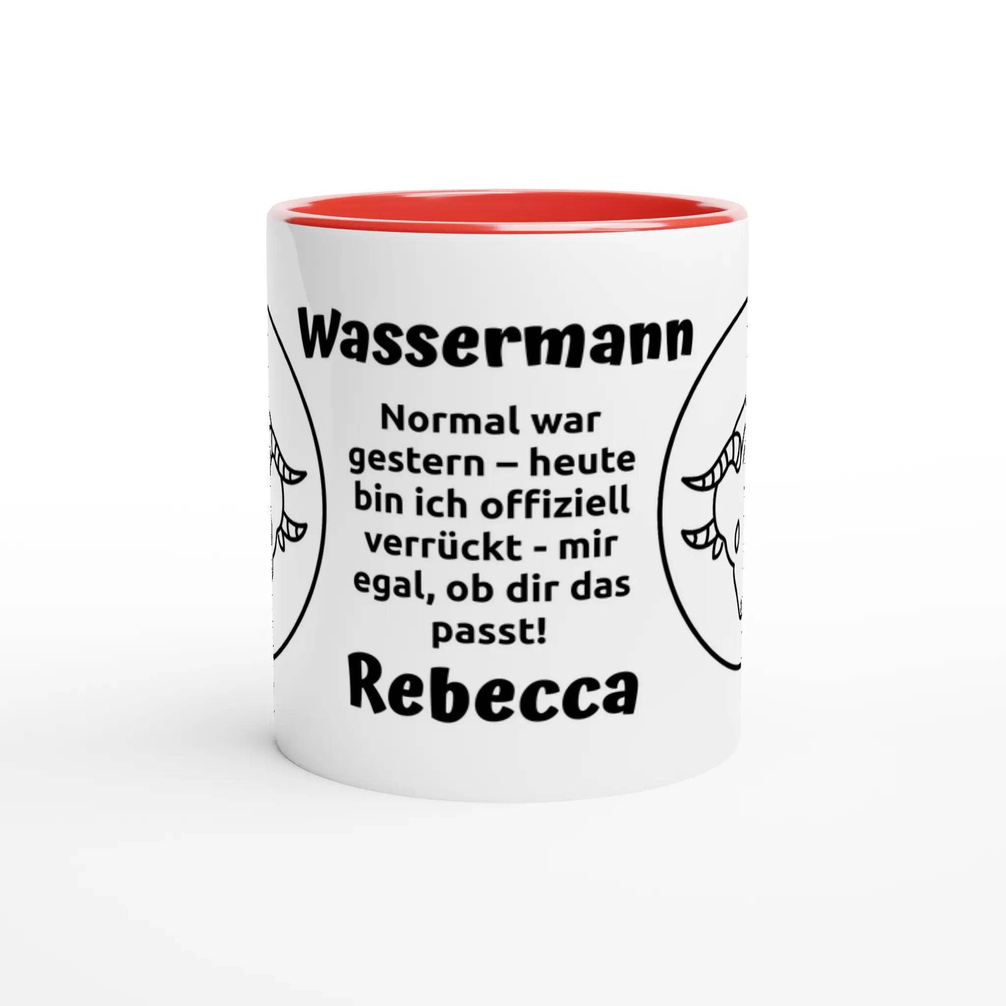 Mit 3D-Vorschau: 12 Sternzeichen mit Name + personalisierten Sprüchen • zweifarbige Tasse