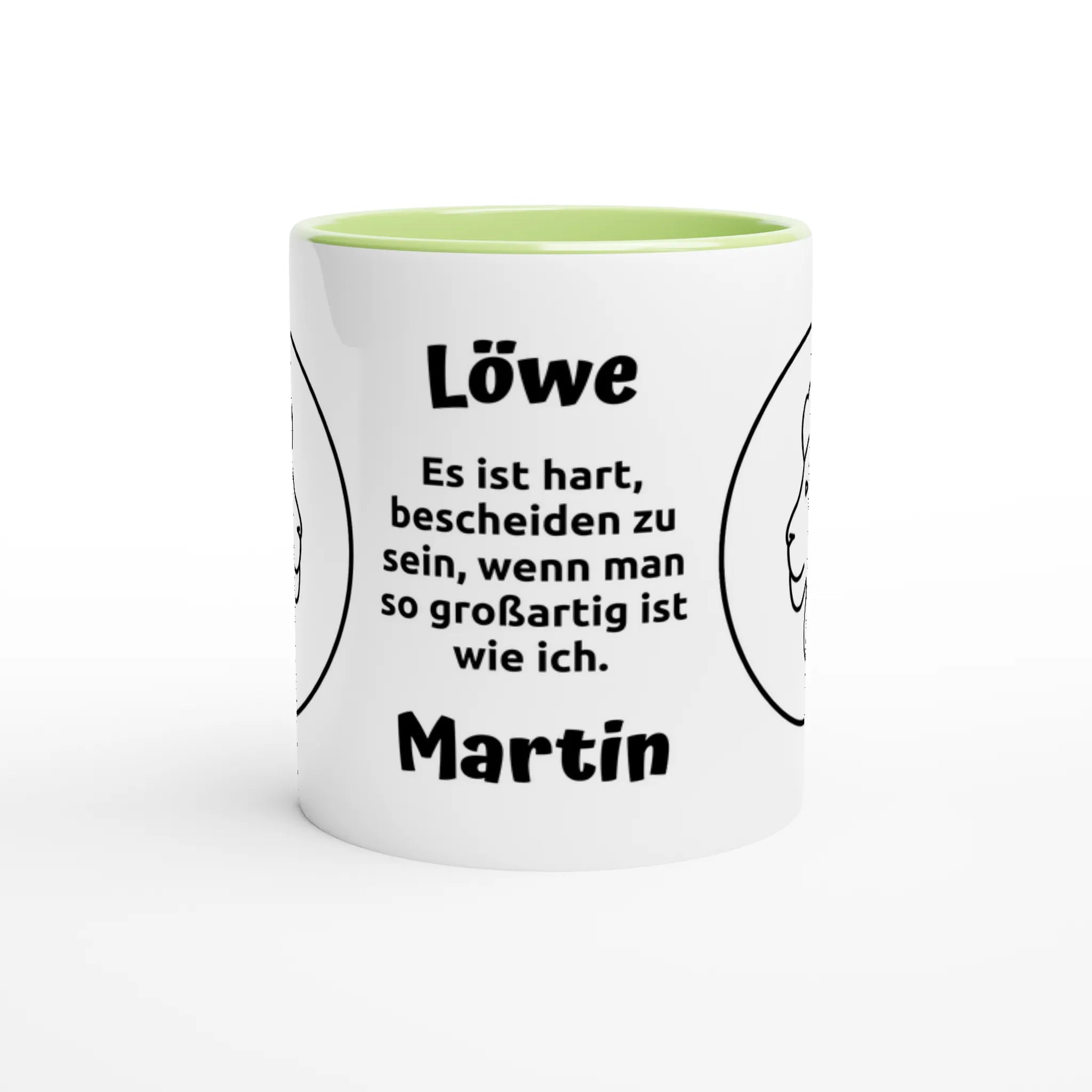 Mit 3D-Vorschau: 12 Sternzeichen mit Name + personalisierten Sprüchen • zweifarbige Tasse