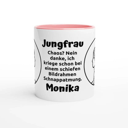 Mit 3D-Vorschau: 12 Sternzeichen mit Name + personalisierten Sprüchen • zweifarbige Tasse