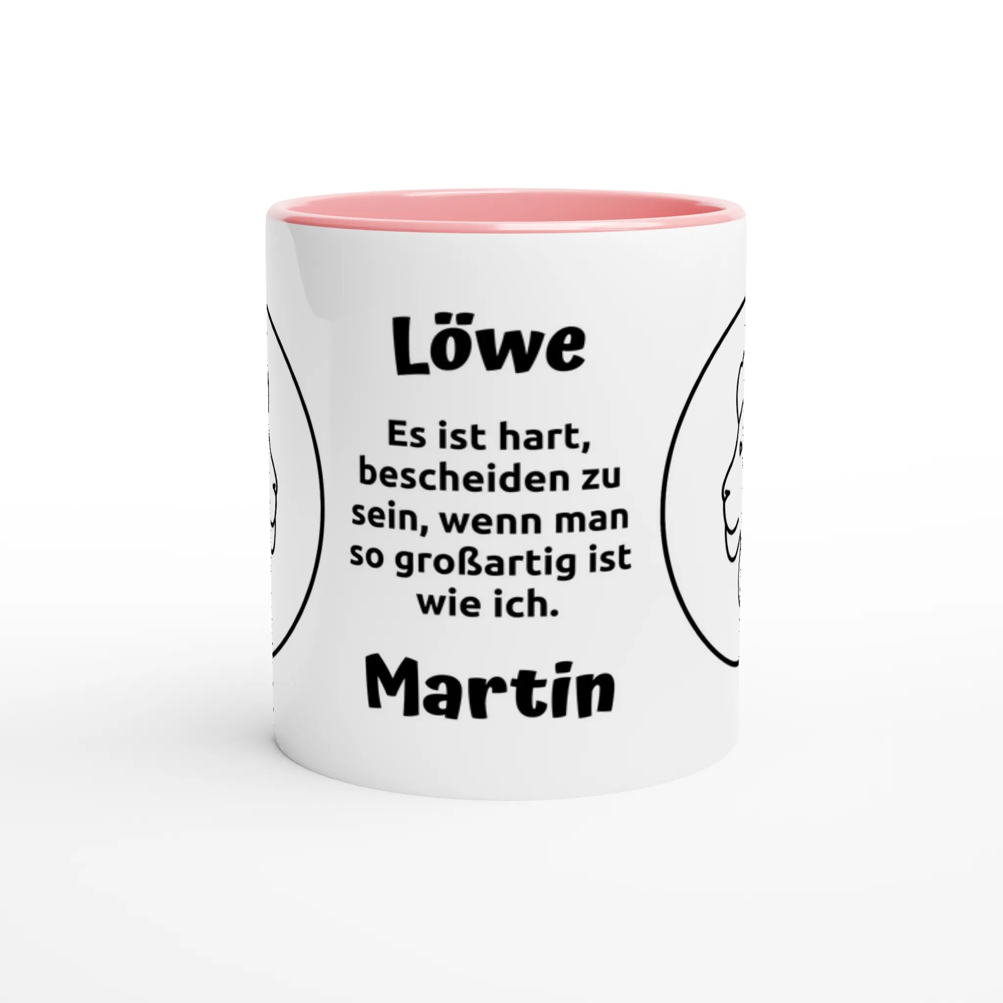 Mit 3D-Vorschau: 12 Sternzeichen mit Name + personalisierten Sprüchen • zweifarbige Tasse