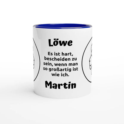 Mit 3D-Vorschau: 12 Sternzeichen mit Name + personalisierten Sprüchen • zweifarbige Tasse