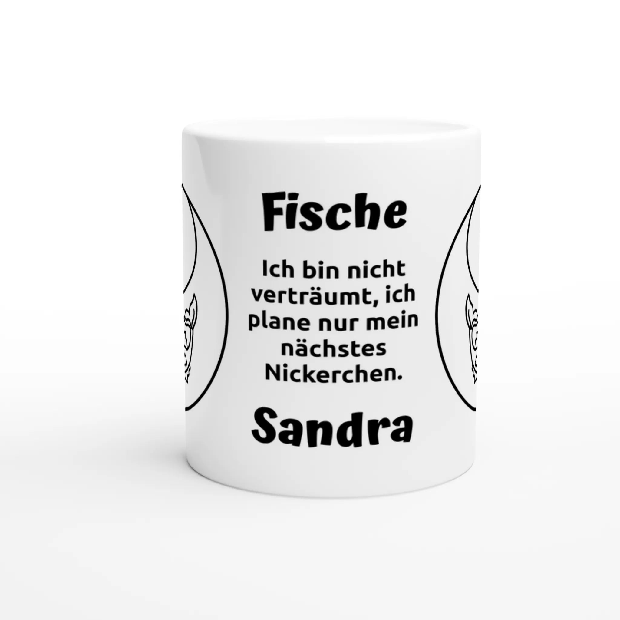 Mit 3D-Vorschau: 12 Sternzeichen mit Name + personalisierten Sprüchen • zweifarbige Tasse