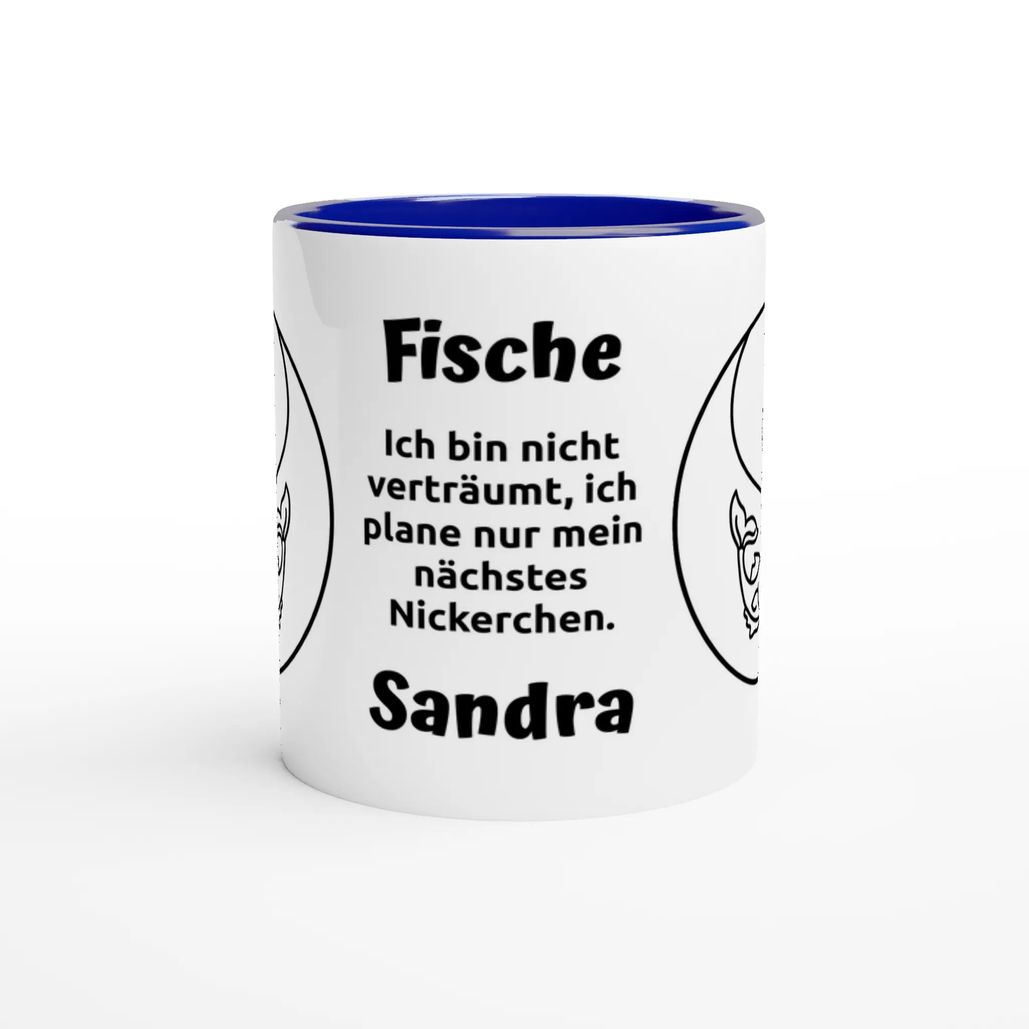 Mit 3D-Vorschau: 12 Sternzeichen mit Name + personalisierten Sprüchen • zweifarbige Tasse