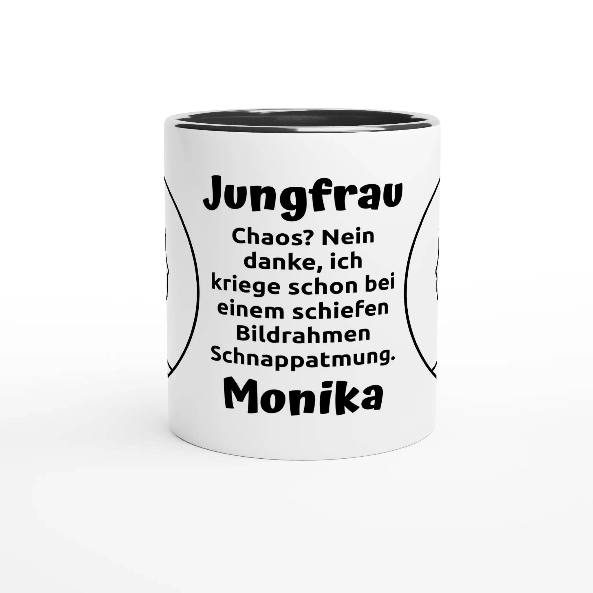 Mit 3D-Vorschau: 12 Sternzeichen mit Name + personalisierten Sprüchen • zweifarbige Tasse