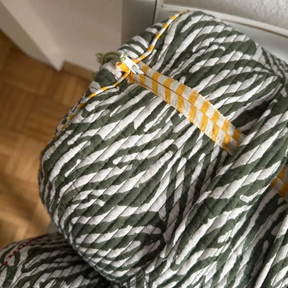 Handgemachte Baumwolltasche ’DESERT ZEBRA’ - handgefertigte Taschen