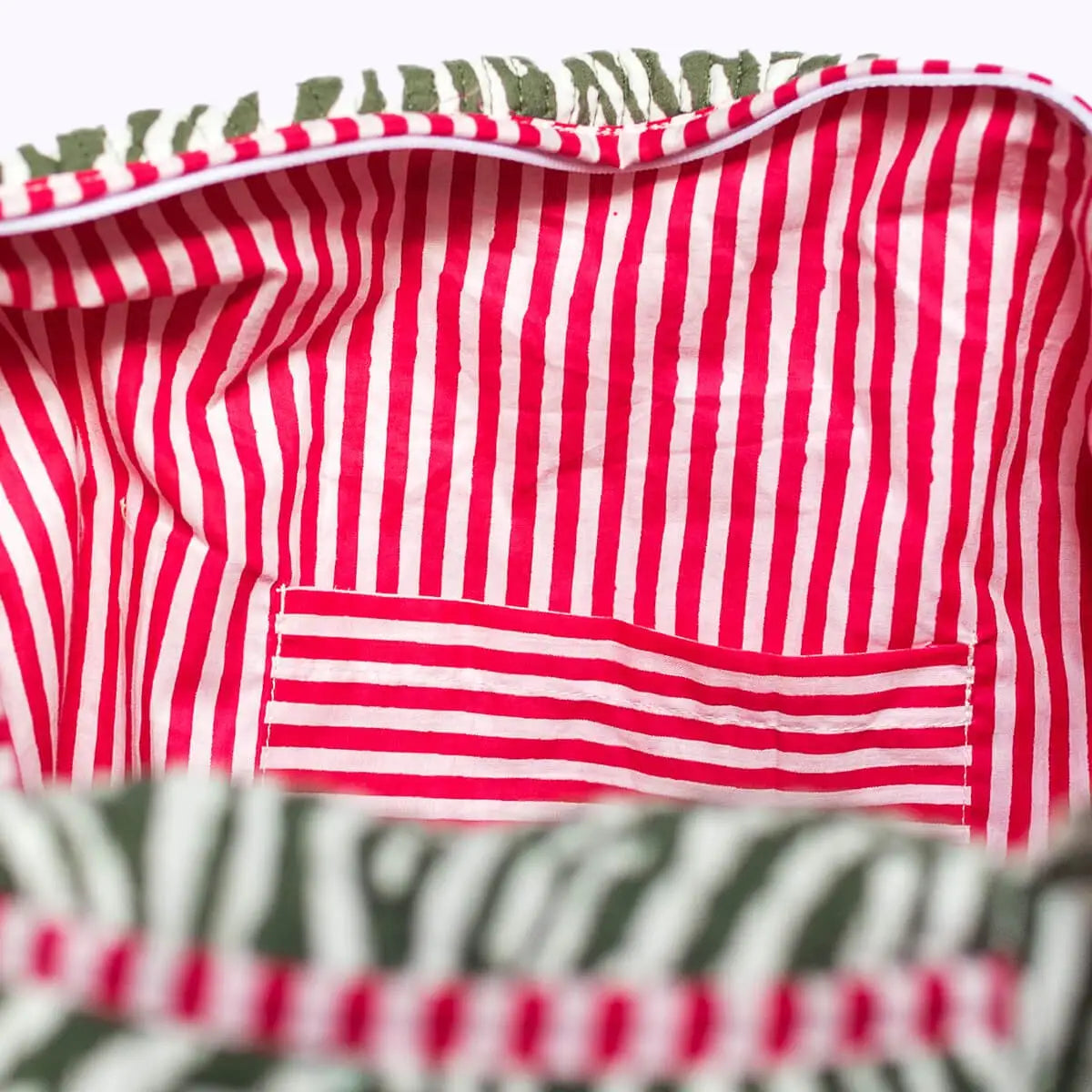 Handgemachte Baumwolltasche ’DESERT ZEBRA’ - handgefertigte Taschen