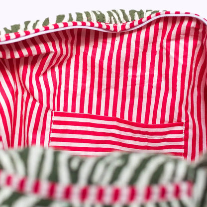 Handgemachte Baumwolltasche ’DESERT ZEBRA’ - handgefertigte Taschen
