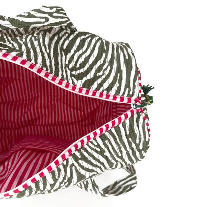 Handgemachte Baumwolltasche ’DESERT ZEBRA’ - handgefertigte Taschen