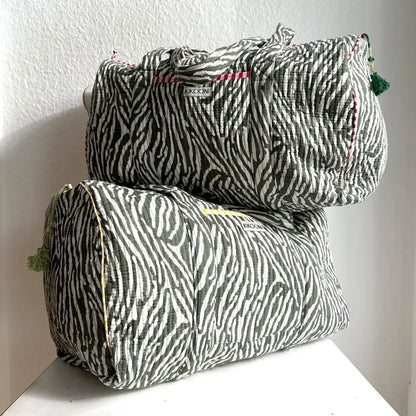 Handgemachte Baumwolltasche ’DESERT ZEBRA’ - handgefertigte Taschen