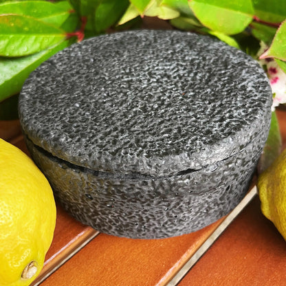 HANDGEMACHTE Citronella BETONKERZE Schwarz - Stilvolle Sojawachskerze für Ihr Zuhause. Outdoor Kerze