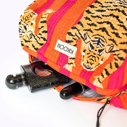 Handgemachte Kosmetiktasche ’Poppy Tiger’ - handgefertigte Taschen