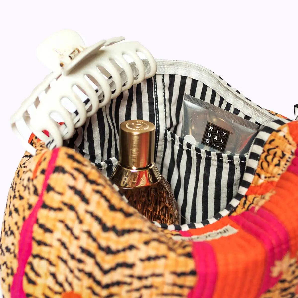Handgemachte Kosmetiktasche ’Poppy Tiger’ - handgefertigte Taschen
