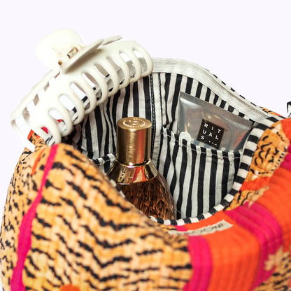 Handgemachte Kosmetiktasche ’Poppy Tiger’ - handgefertigte Taschen