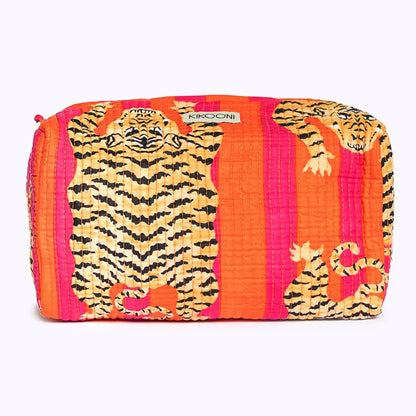 Handgemachte Kosmetiktasche ’Poppy Tiger’ - handgefertigte Taschen
