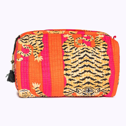 Handgemachte Kosmetiktasche ’Poppy Tiger’ - handgefertigte Taschen