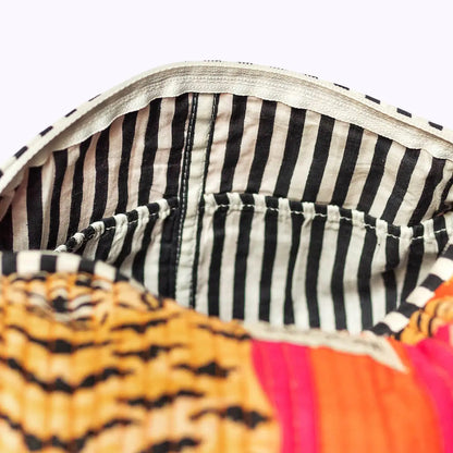 Handgemachte Kosmetiktasche ’Poppy Tiger’ - handgefertigte Taschen