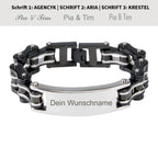 HalloGeschenk.de-3-Armband Schwarz