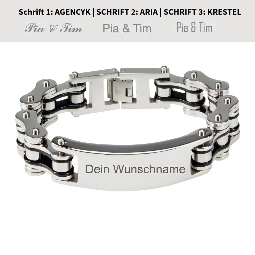 HalloGeschenk.de-2-Armband Silber