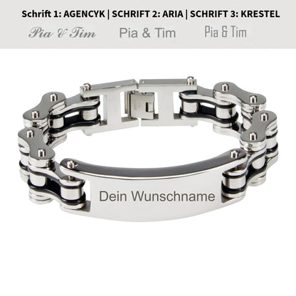HalloGeschenk.de-2-Armband Silber