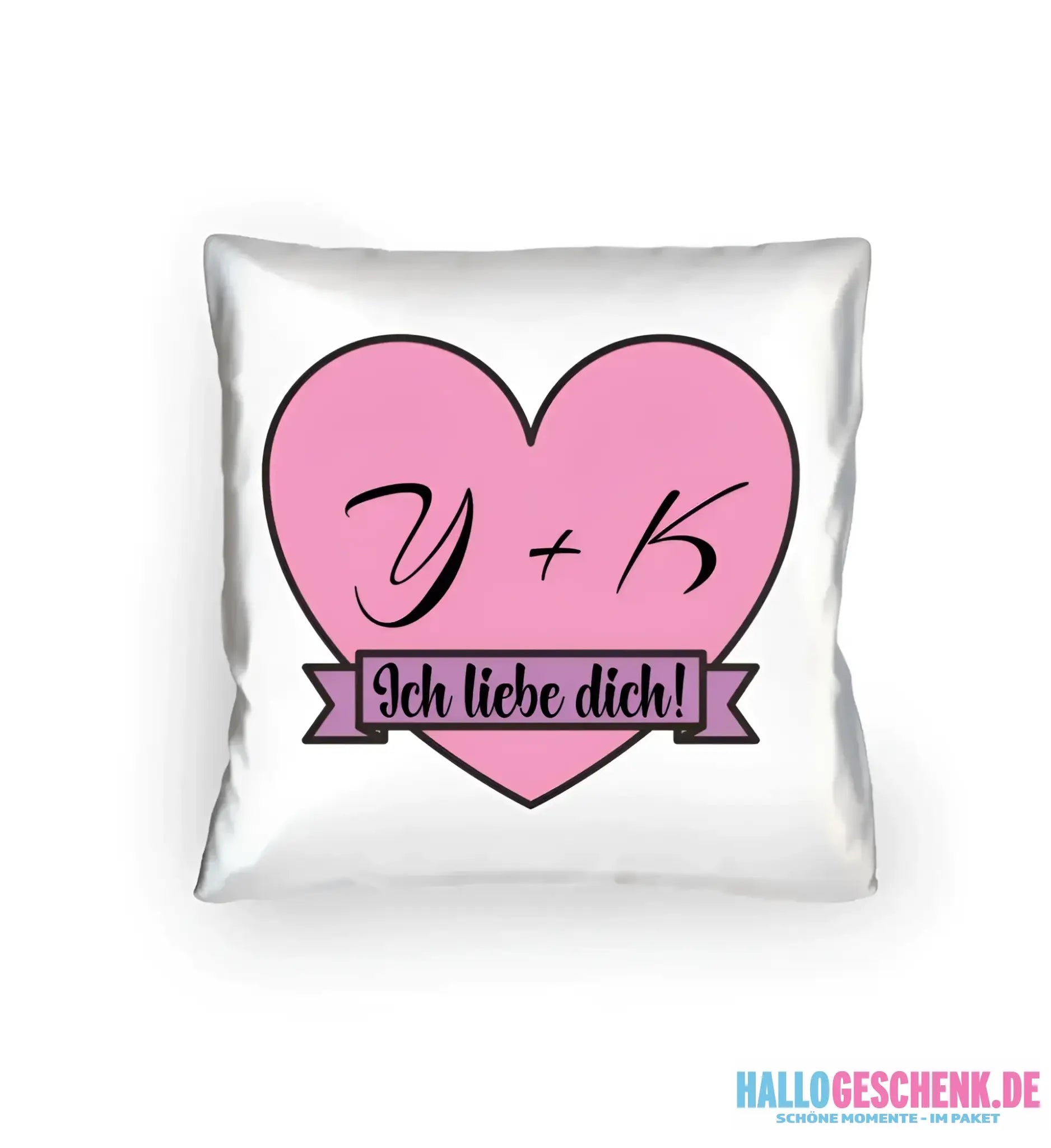 Herz mit Botschaft • Kissen 40x40 cm • Exklusivdesign • personalisiert