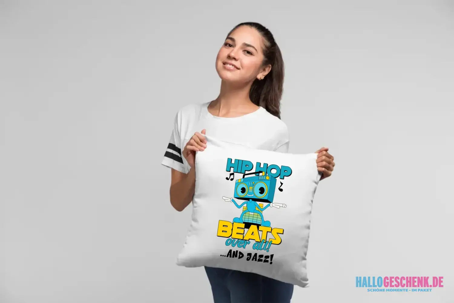 Hip Hop Beats over all • Kissen 40x40 cm • Exklusivdesign • personalisiert