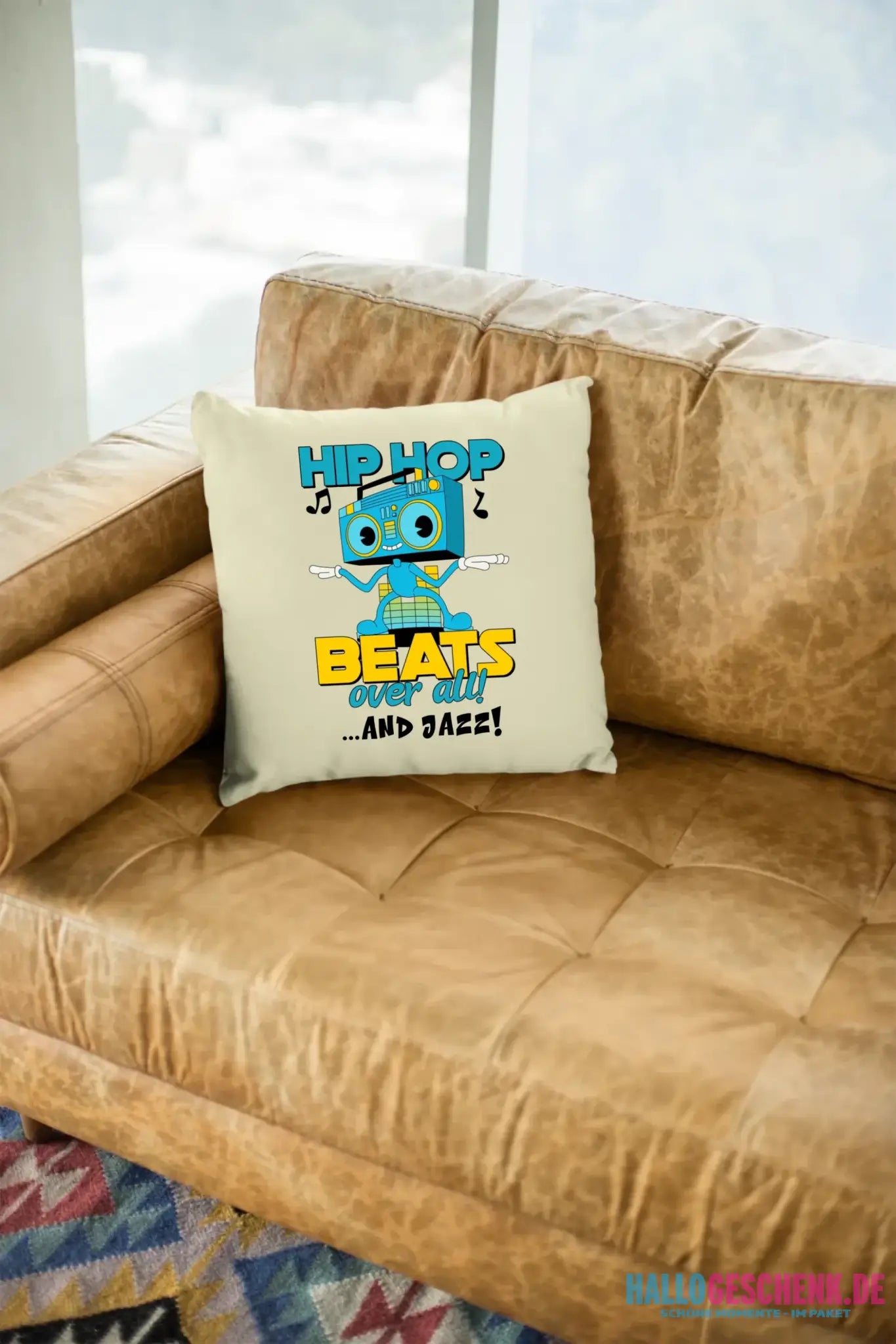 Hip Hop Beats over all • Kissen 40x40 cm • Exklusivdesign • personalisiert