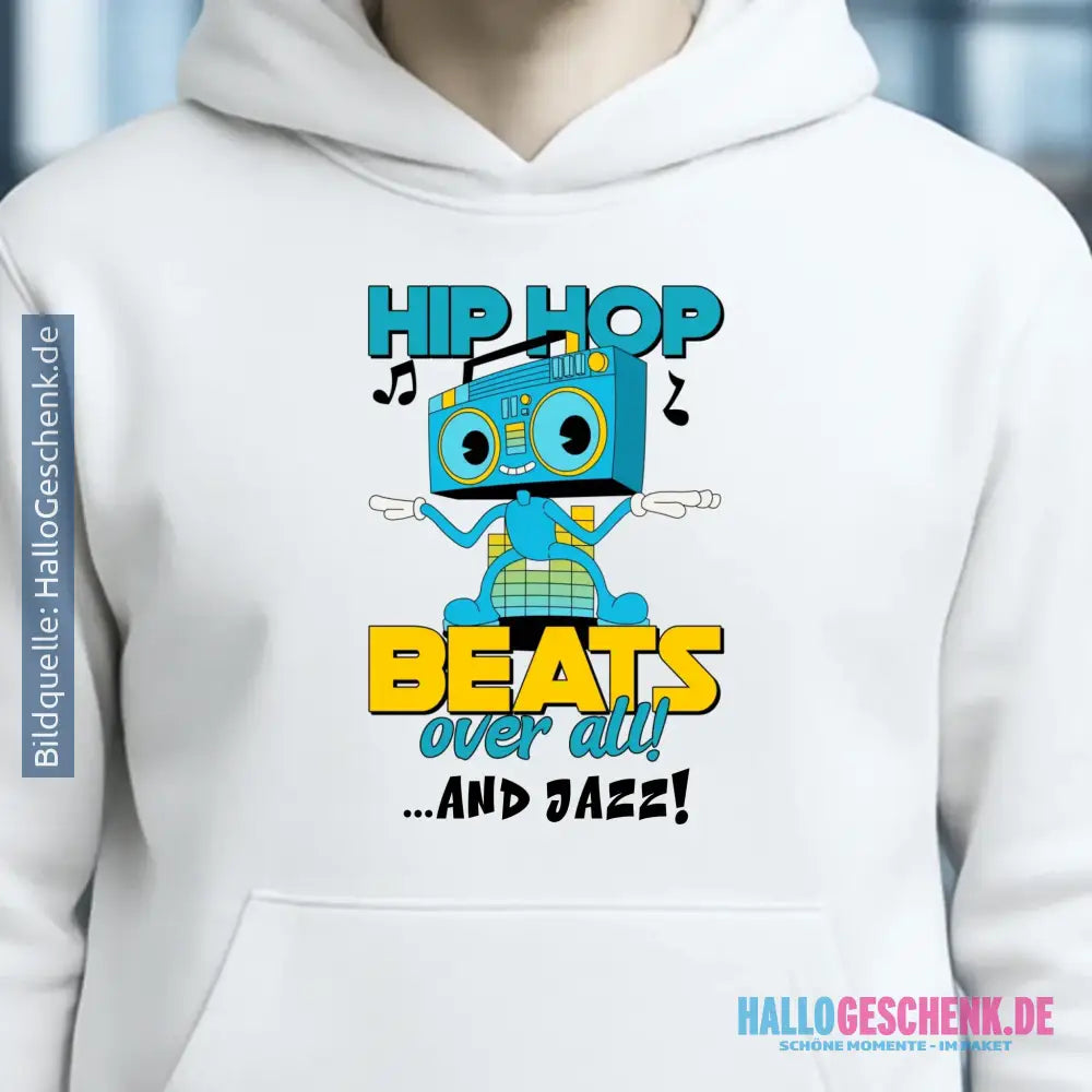 Hip Hop Beats over all • Unisex Premium Hoodie XS-5XL aus Bio-Baumwolle für Damen & Herren • Exklusivdesign • personalisiert